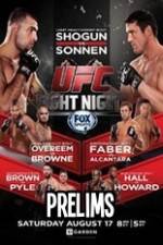 Watch UFC Fight Night 26 Preliminary Fights Nowvideo