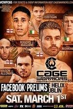Watch Cage Warriors 65 Facebook prelims Nowvideo