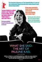 Watch What She Said: The Art of Pauline Kael Nowvideo
